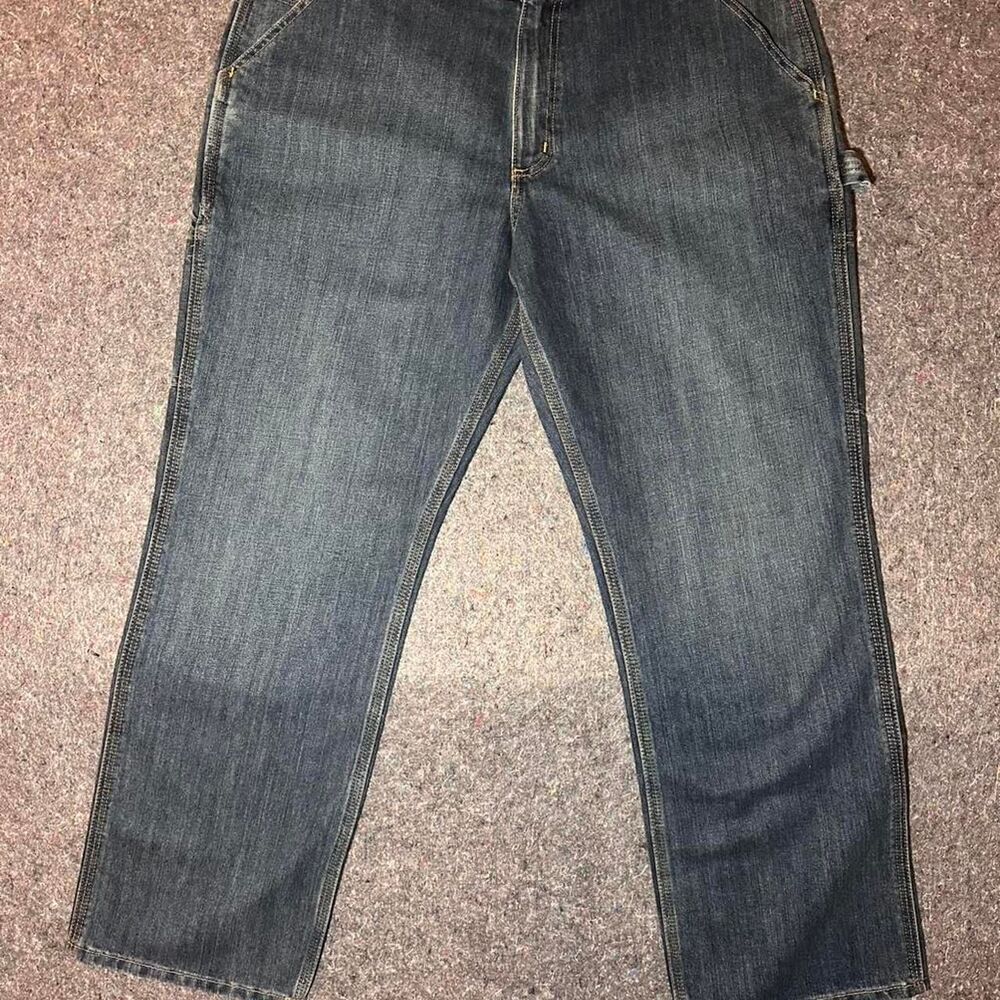 Carhartt Men's Navy and Blue Jeans